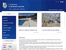 Tablet Screenshot of campingcbntandil.com.ar